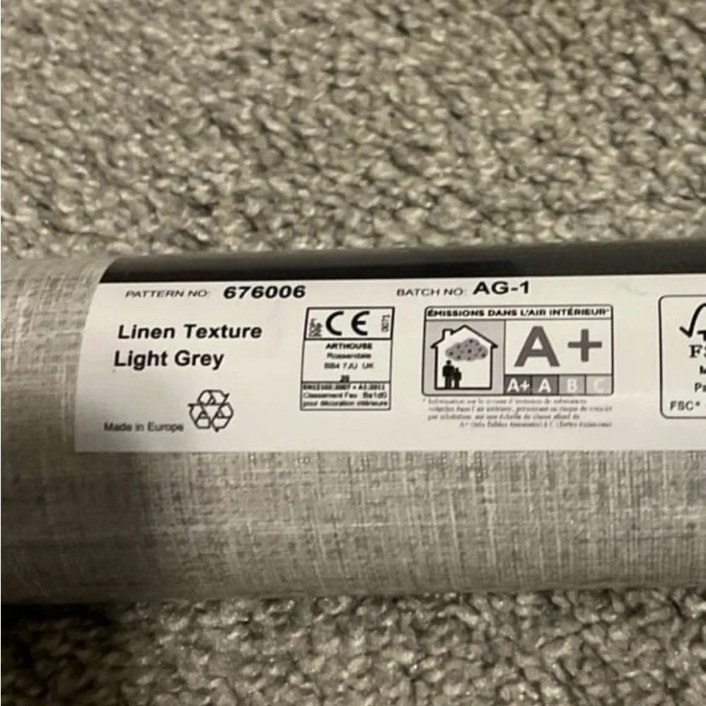 Arthouse Linen Textured Wallpaper-New